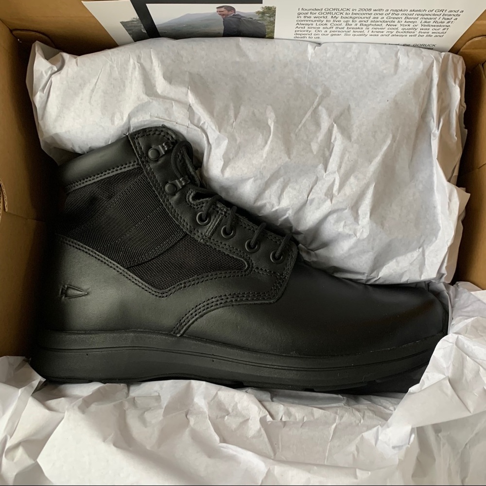 GORUCK MACV-1 Gen 2 boots Size 9 Black Leather 6”